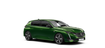 Nuova 308 Hybrid BL GT Hybrid Verde Olivine - Metallizzato Misto TEP Nero Alcantara : 
        Volante riscaldabile,Caricatore OBC (On Board Charger) 7,4 kW monofase,CLEAN CABIN,Visiopark 360°